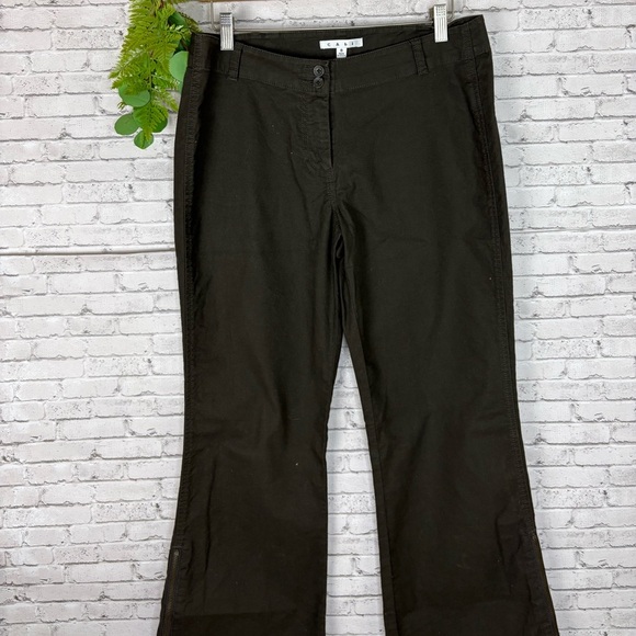 Cabi Olive Green Zipper Flare Style 184 - Picture 2 of 6